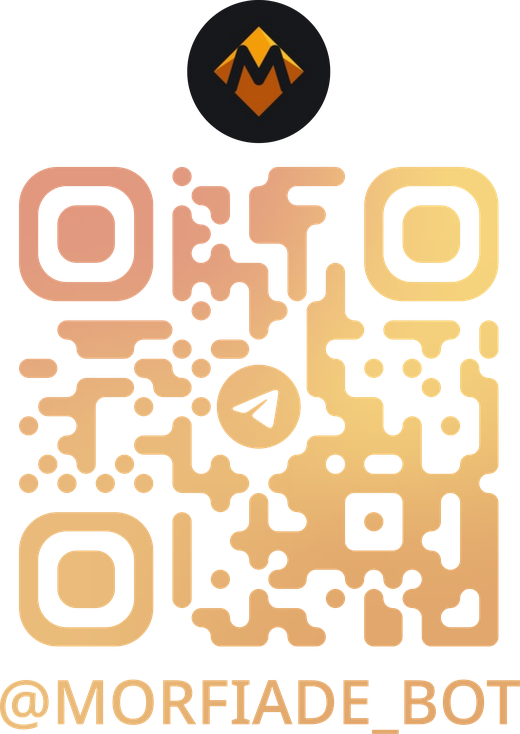 QR-код: ссылка на телеграм-бот @morfiade_bot
